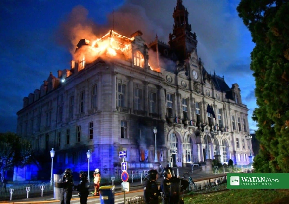 Historic Limoges Town Hall Largely Lost as French Riots Escalate