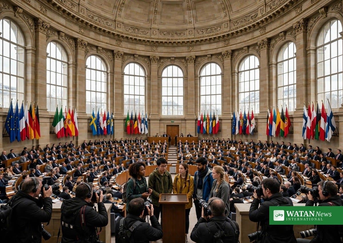 اسٹراسبرگ میں نوجوان یورپی قانون سازوں سے روبرو، تیز موسمیاتی اقدامات کا مطالبہ