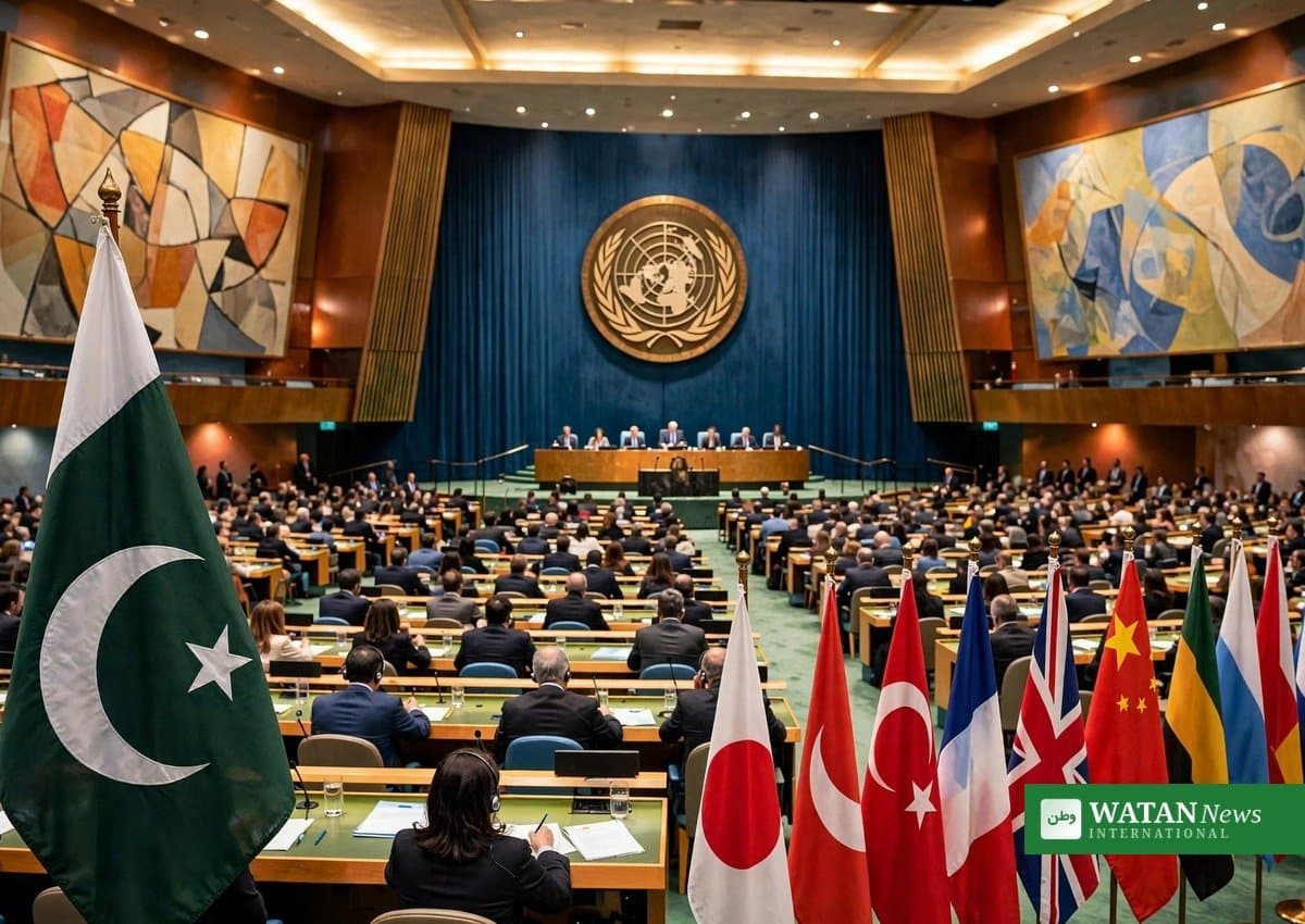 Deputy Prime Minister/Foreign Minister Senator Muhammad Ishaq Dar giving a briefing on Pakistan’s engagements