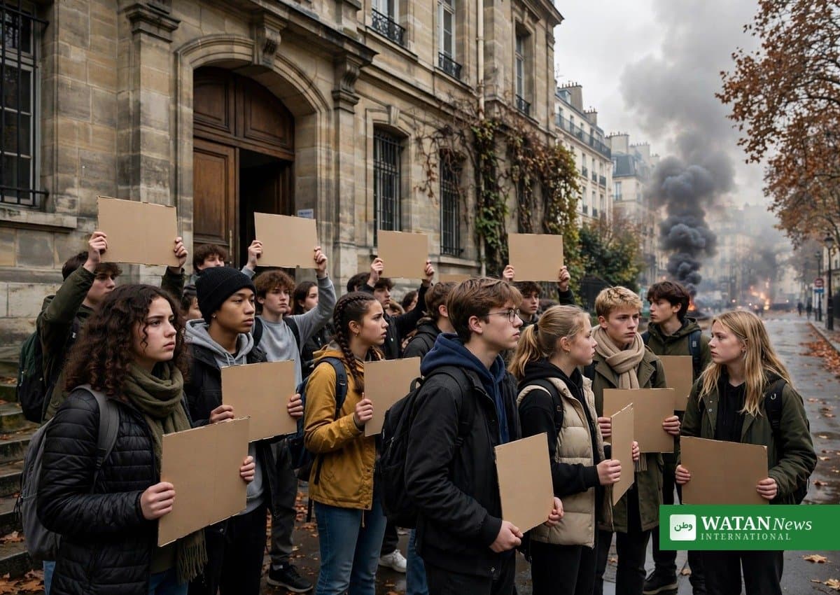 Flere hundrede franske gymnasier lukker ned efter omfattende elevprotester