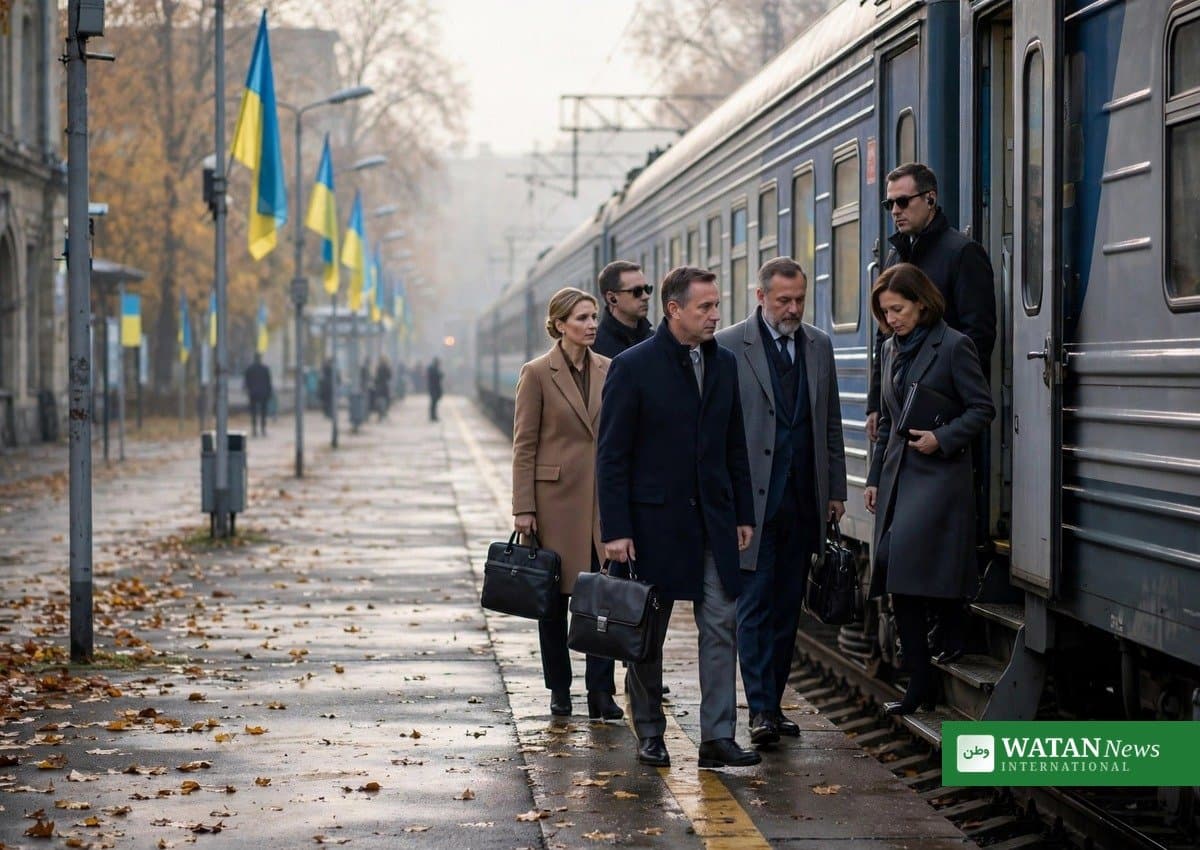 Friedrich Merz begins unannounced Kyiv visit as Russia continues strikes on Ukraine’s capital – Europe live